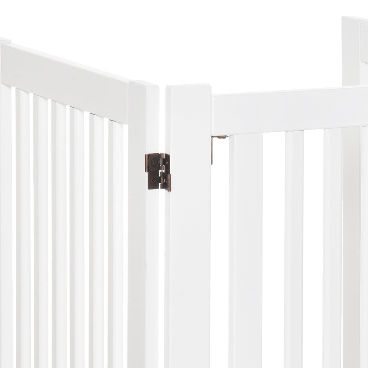 PawHut 3-Panel Freestanding MDF Dog Gate with Latch, Folding Panel Fence