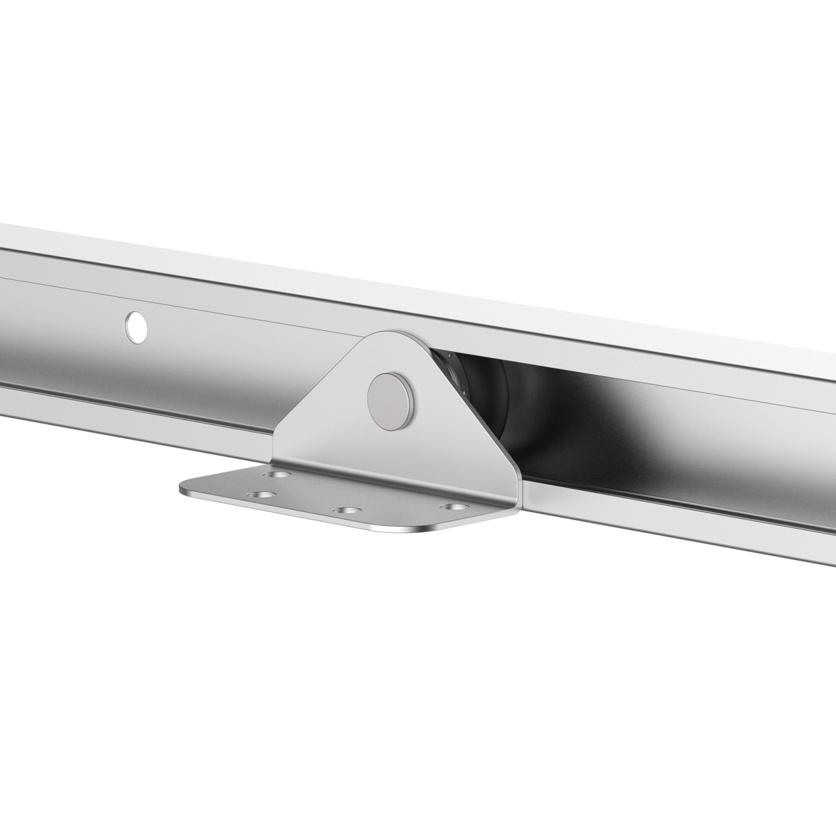 Sliding Barn Door Hardware Kit, 6FT 1860mm Track System, Metal Hardware for Single Wooden Door, 35kg Capacity, Fits 35-40mm Thick Doors