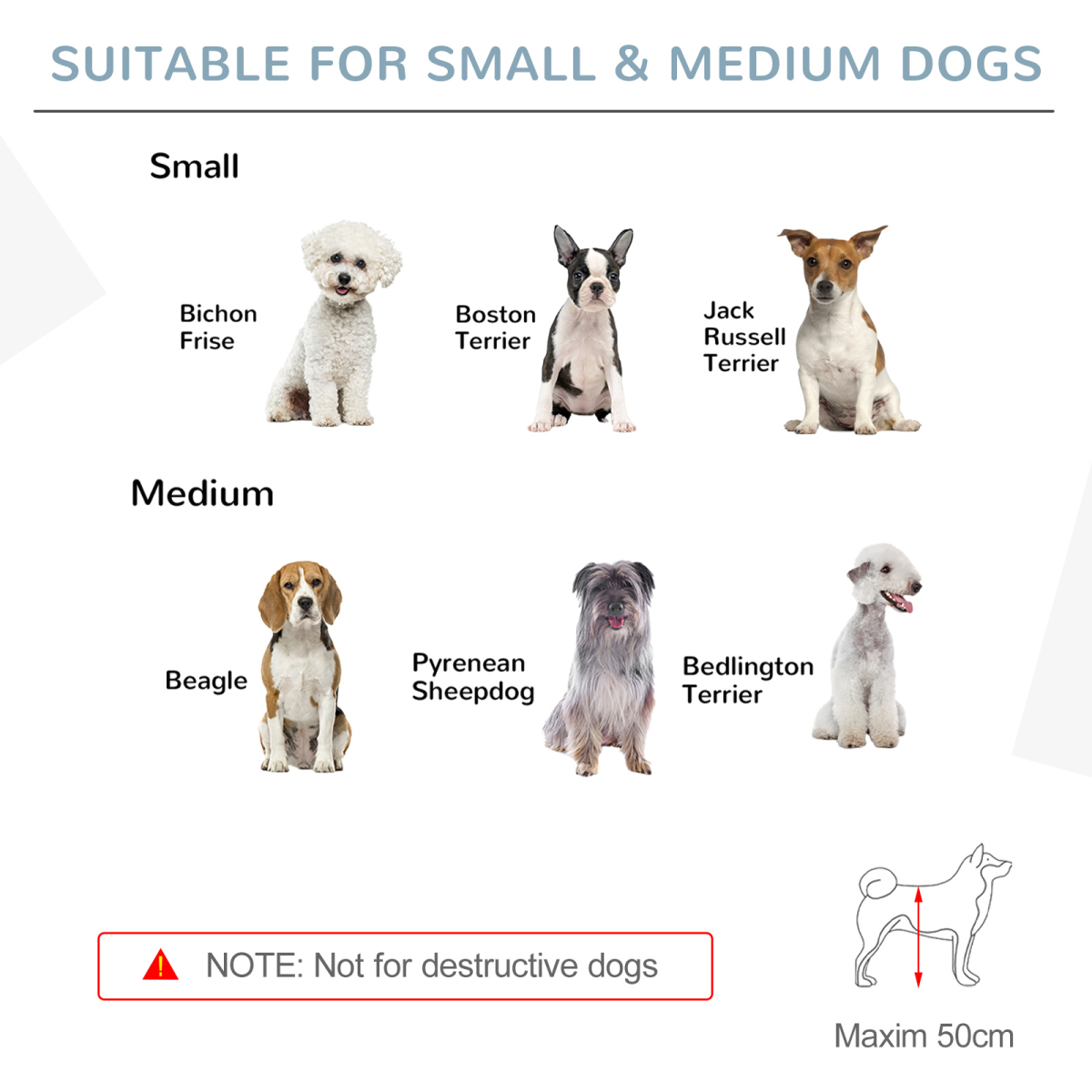 Freestanding Wooden Pet Gate with Lock and 2 Support Feet for Doorways and Stairs, White
