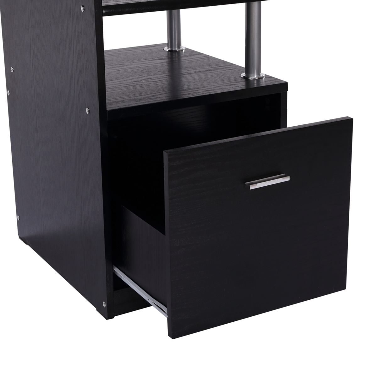 Wood Computer Desk Laptop Workstation Drawer Shelf for Home Office HOMCOM