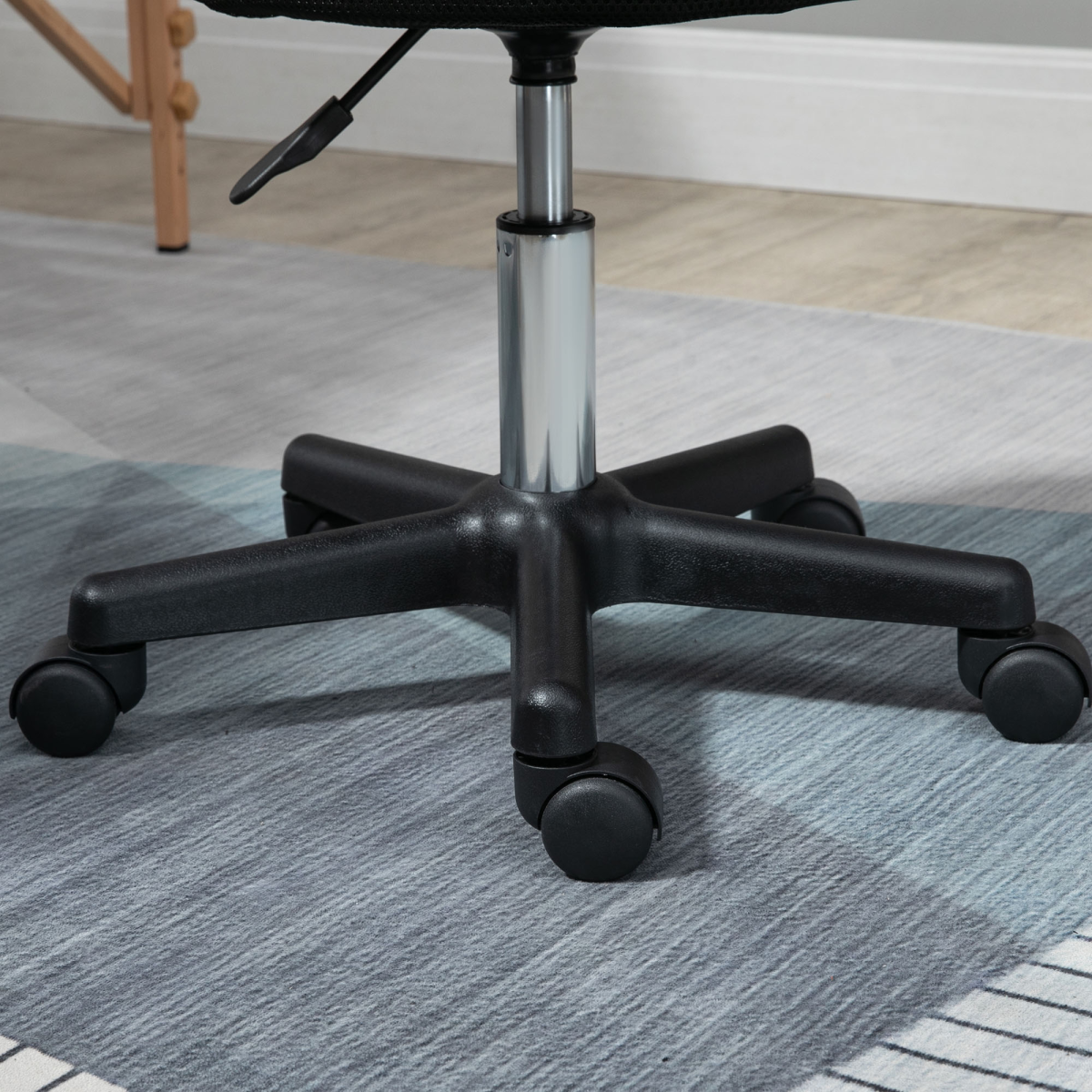 HOMCOM Swivel Adjustable Salon Stool with 3 Changeable Covers