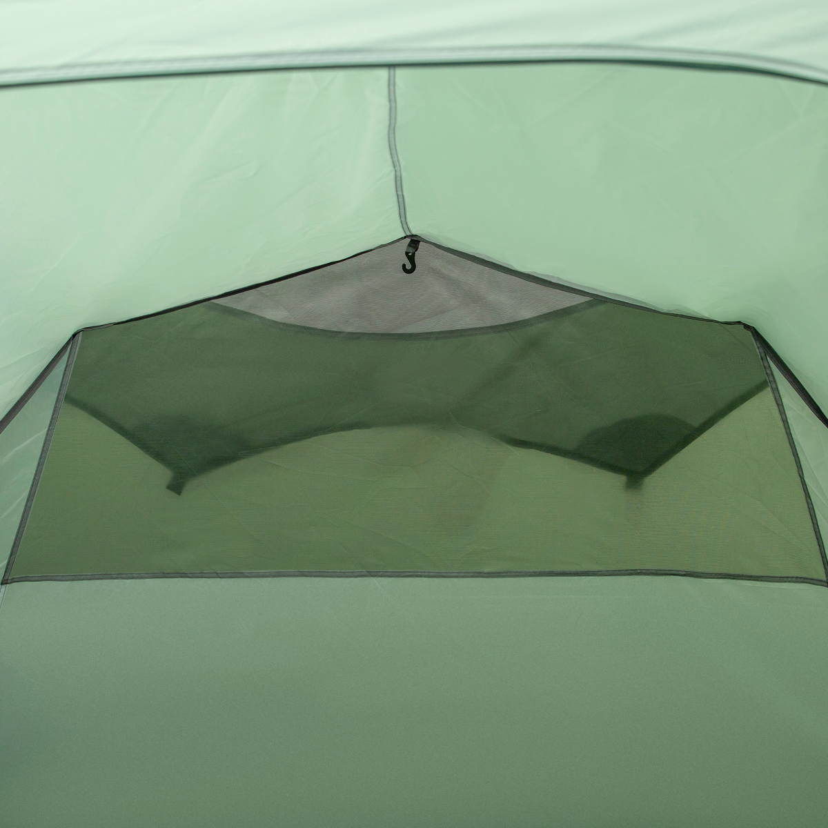 Outsunny 3 Man Camping Tent with Porch and Weather-Resistant Rainfly, Green