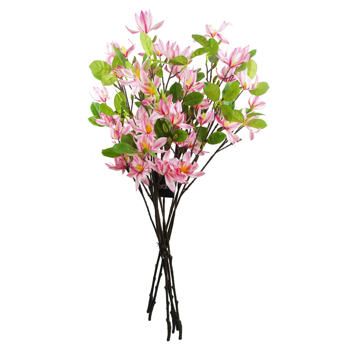 Leaf Pack of 6 Pink Magnolia Artificial Floral Sprays 100cm Wired Stems