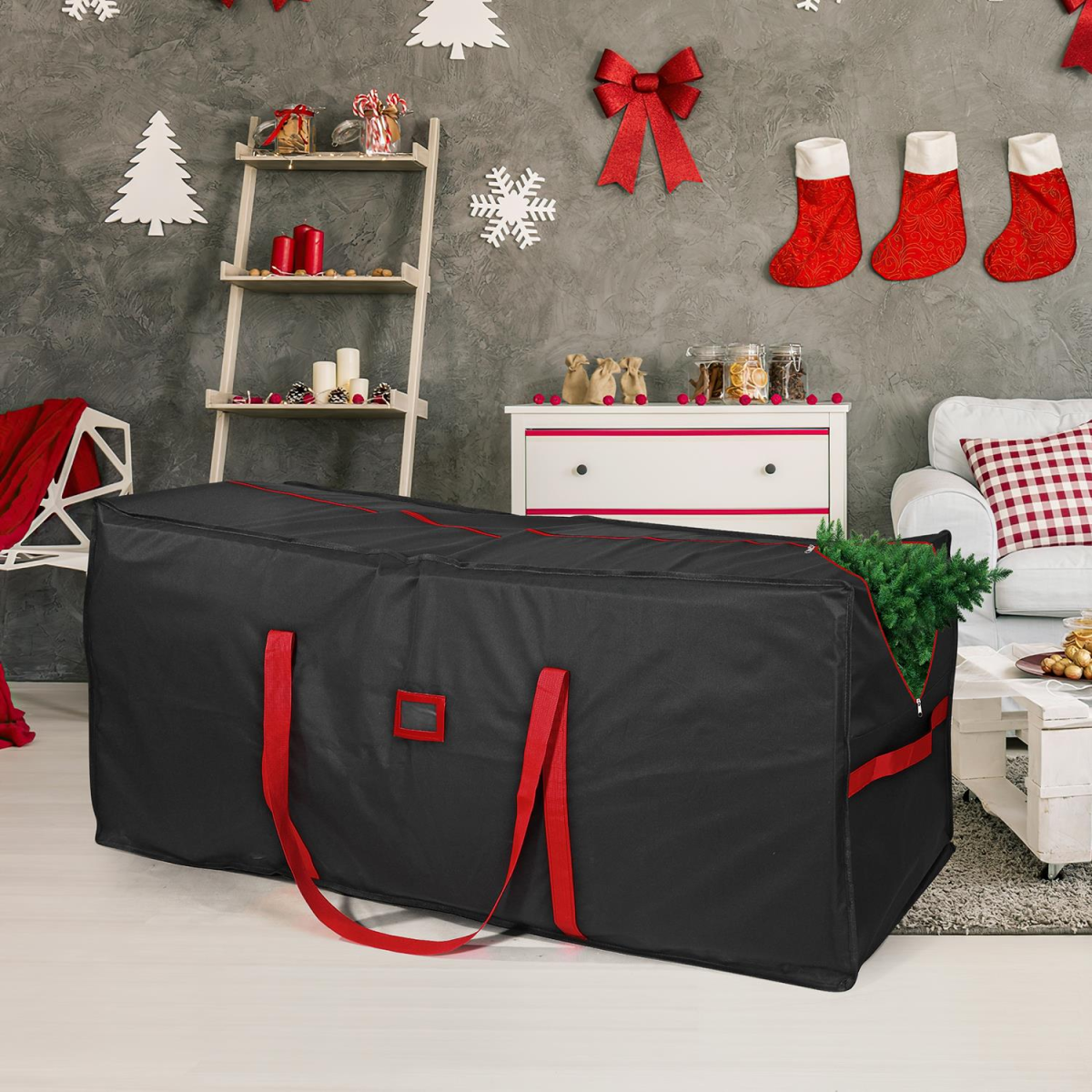 Vinsani Black Deluxe Christmas Tree Storage Bag