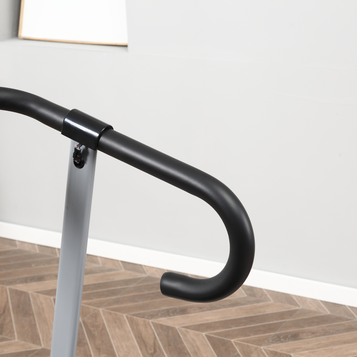 1.25HP Foldable Electric Treadmill with LCD, 10km/h, Safety Stop