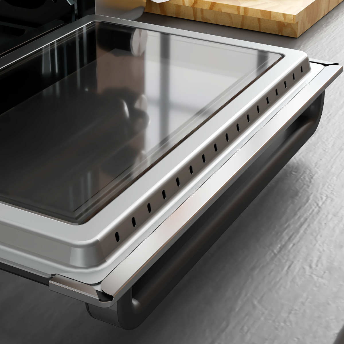 HOMCOM 30L Mini Oven, 1600W Compact Countertop Oven with Adjustable Temperature and 60-Minute Timer, Silver