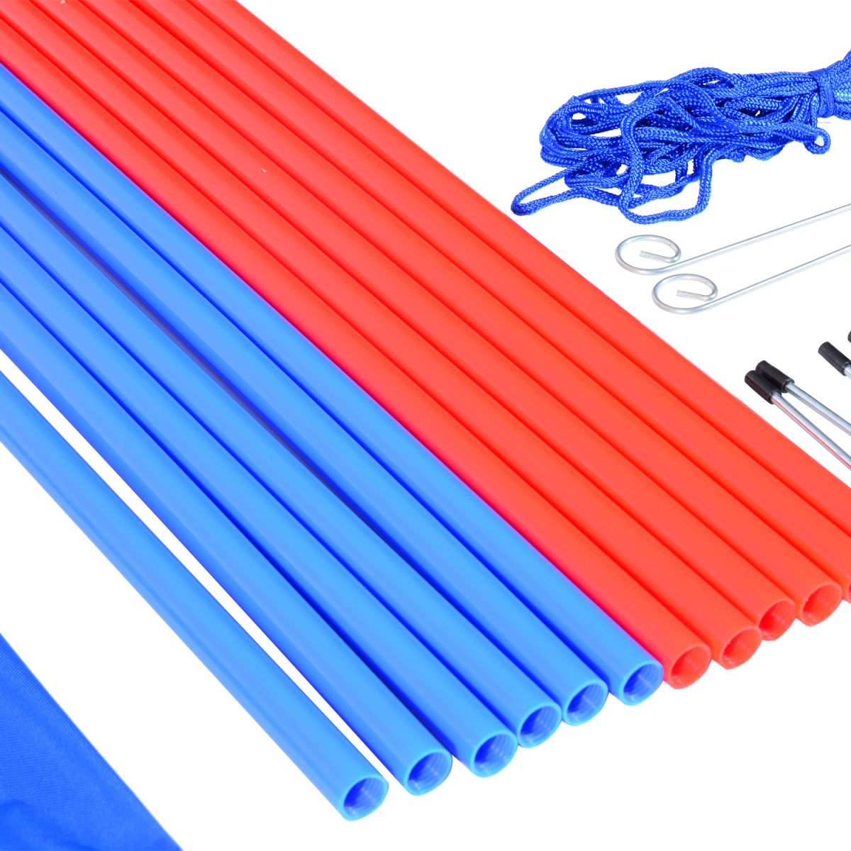 Pet Agility Training Set with Hoop Poles, Tunnel, Ground Stakes, Rope and Carrying Bag