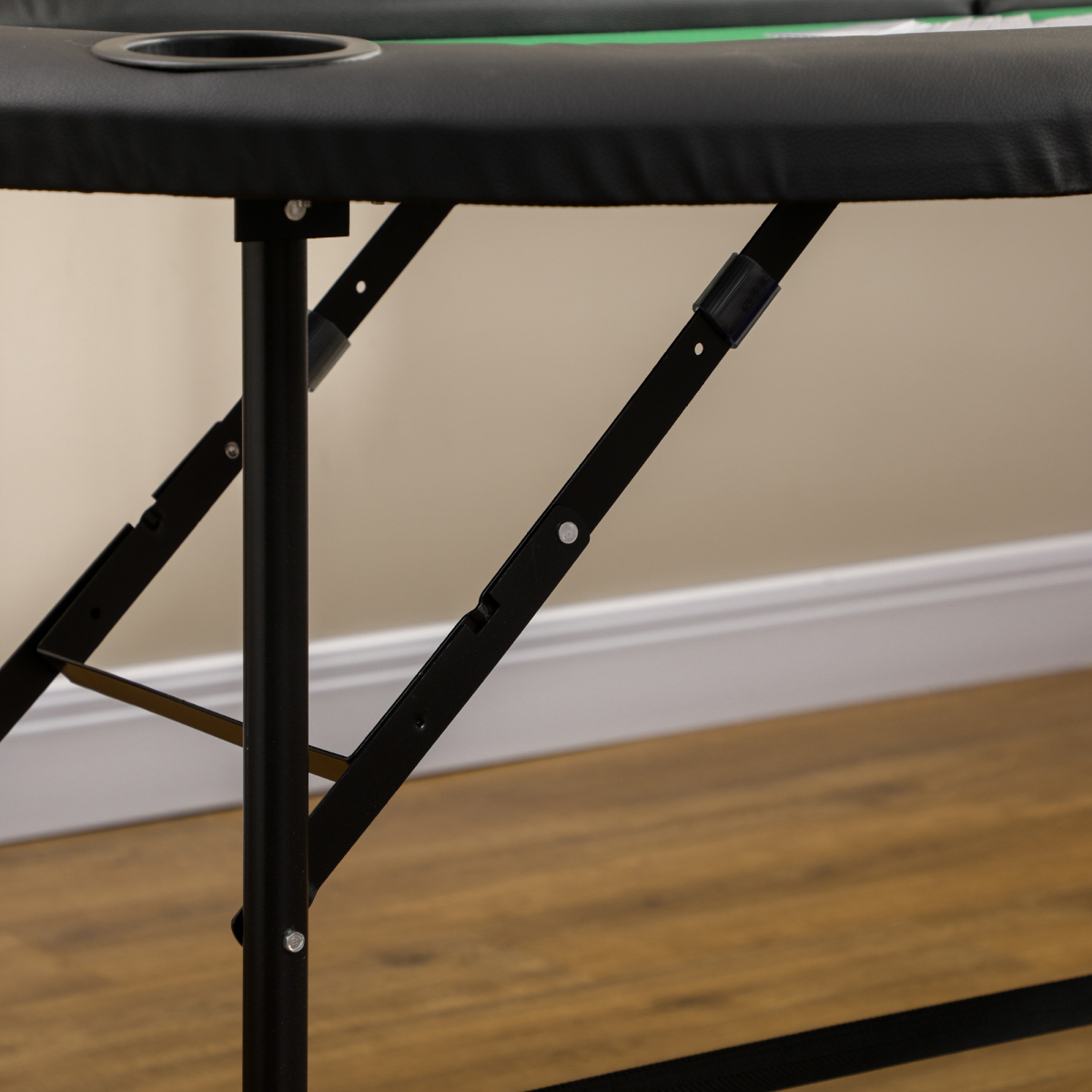 HOMCOM Foldable Poker Table Top for 8 Players with Drink Holder