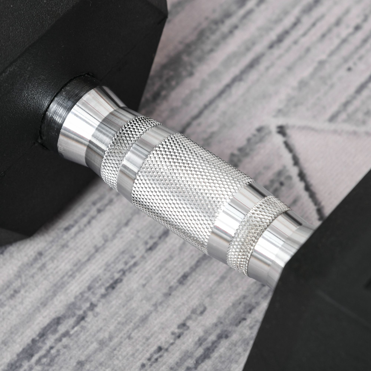 20kg Single Rubber Hex Dumbbell with Steel Core, Knurled Grip, Portable Home Gym Hand Weight