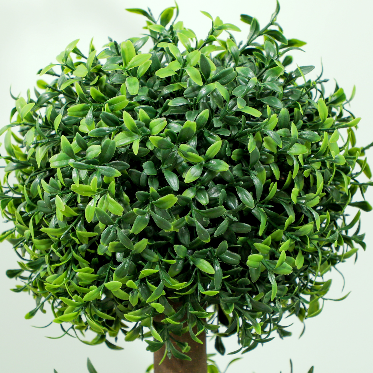 HOMCOM Set of 2 Artificial Boxwood Topiary Trees in Pot, Green
