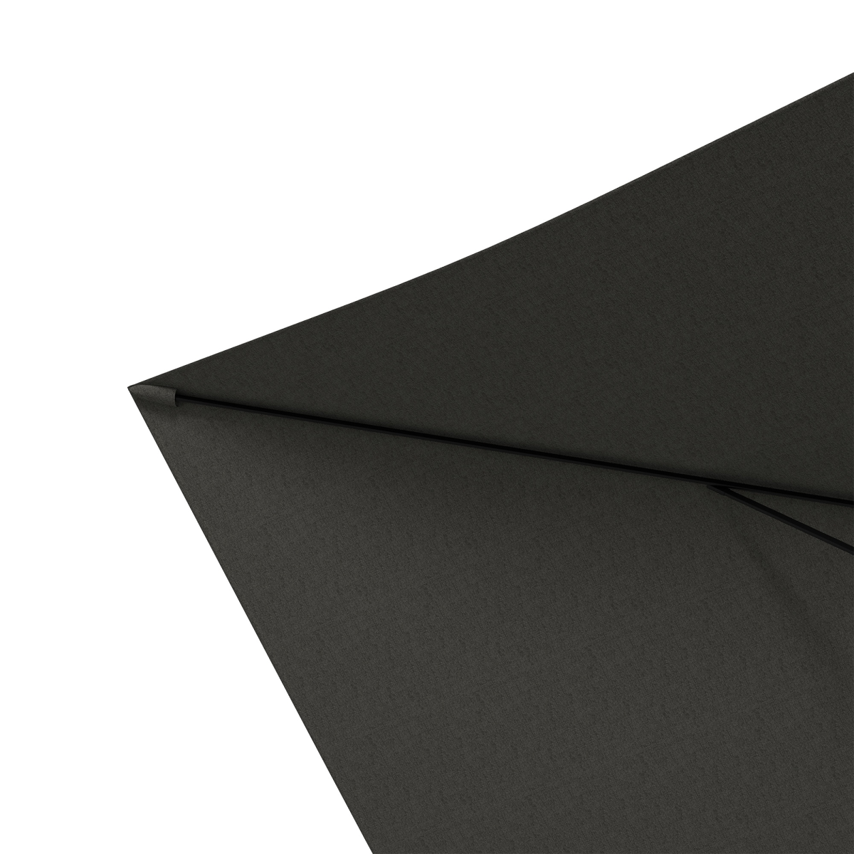 Outsunny 2 x 3m Rectangular Garden Parasol with Crank, Adjustable Angle, Dark Grey