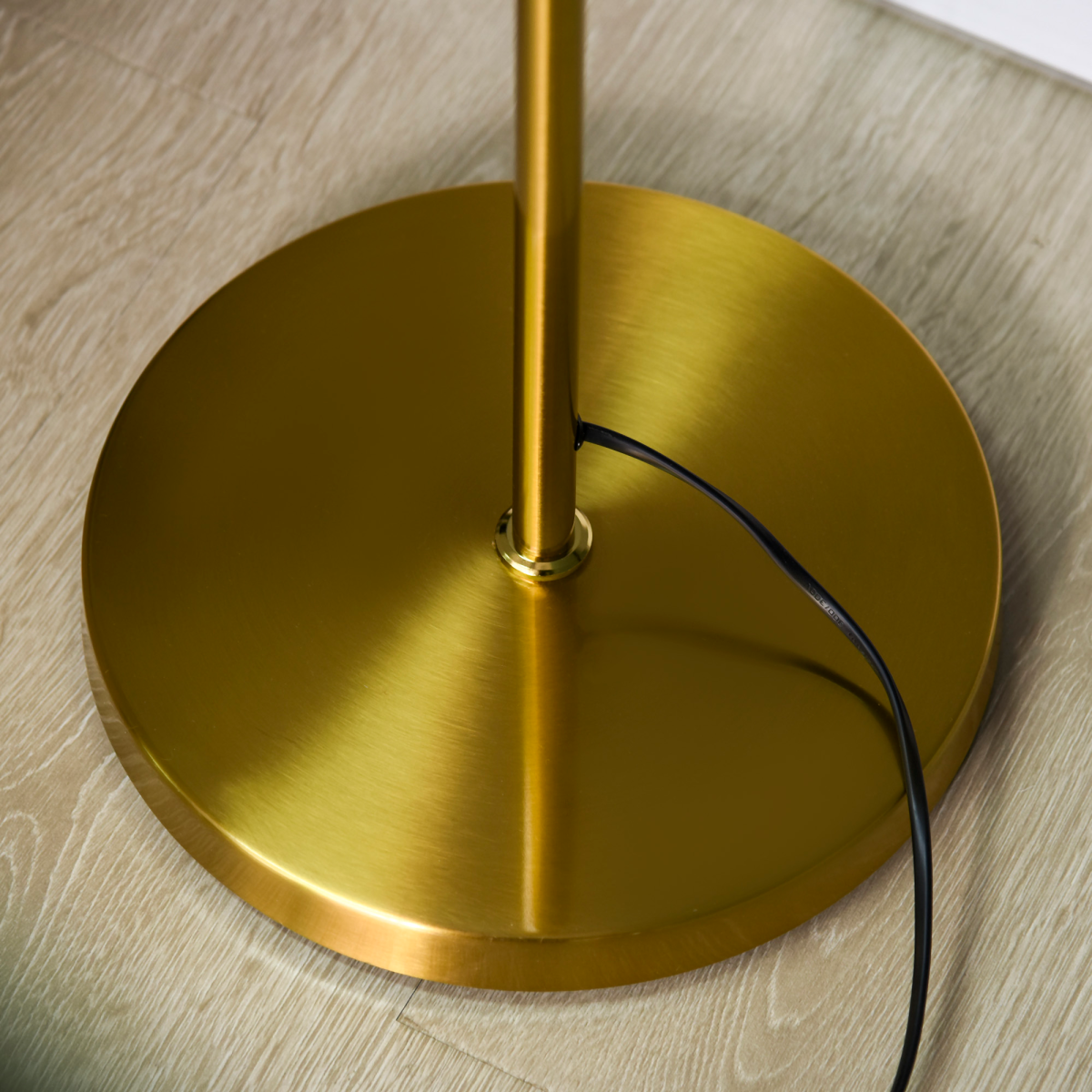 Modern 3-Light Gold Floor Lamp for Living Room & Bedroom