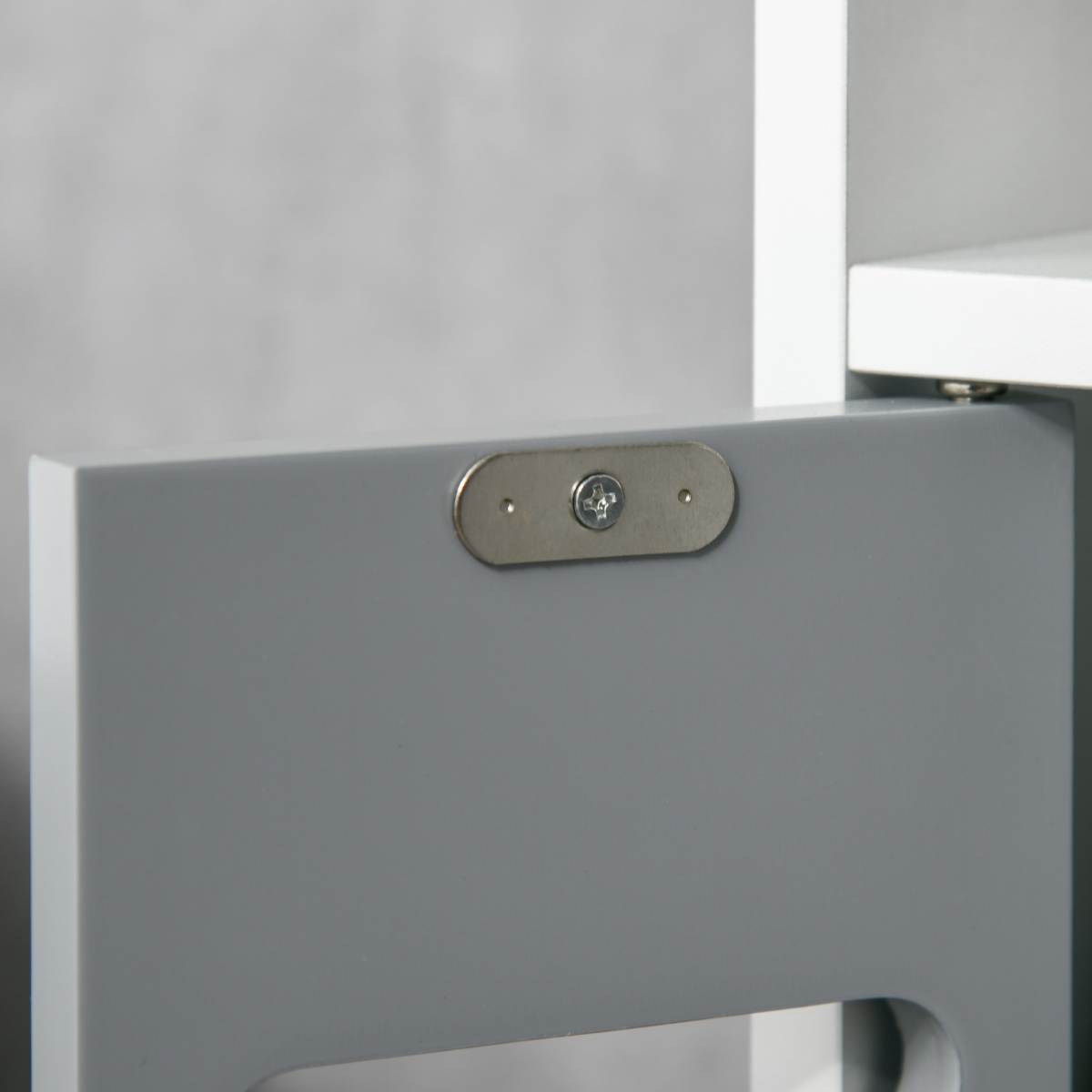 kleankin Freestanding Tall Bathroom Cabinet with Open Shelves and 3 Cupboards, Grey