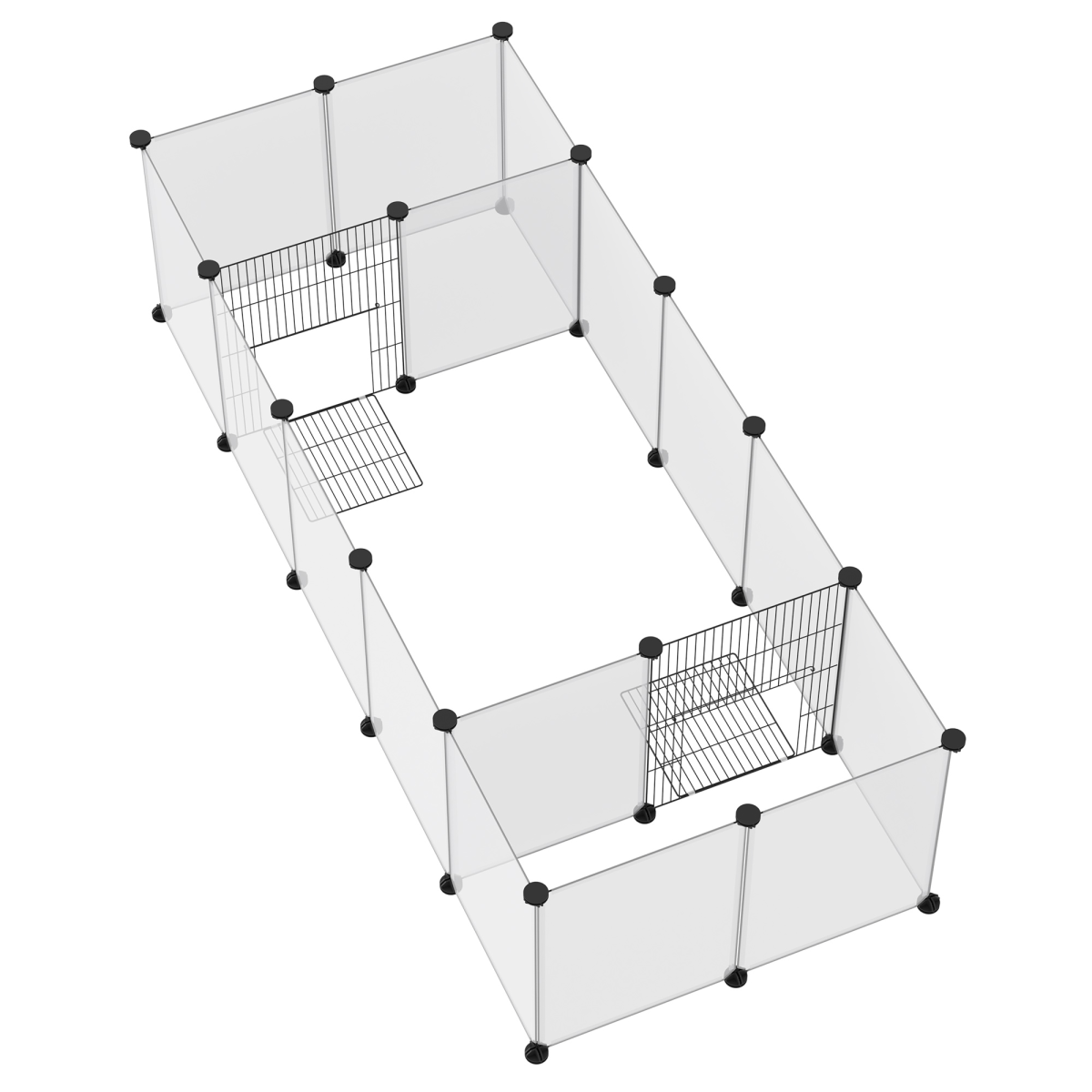 PawHut 18-Panel DIY Small Animal Playpen for Guinea Pigs & Hedgehogs