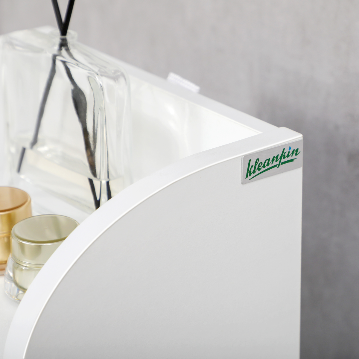 kleankin Freestanding Bathroom Storage Cabinet with Adjustable Shelf, White