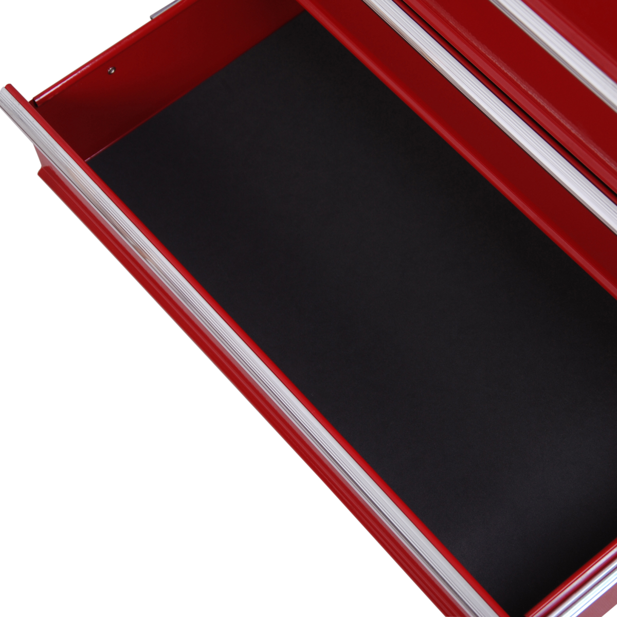 HOMCOM 5-Drawer Steel Tool Trolley on Wheels, Lockable, Red