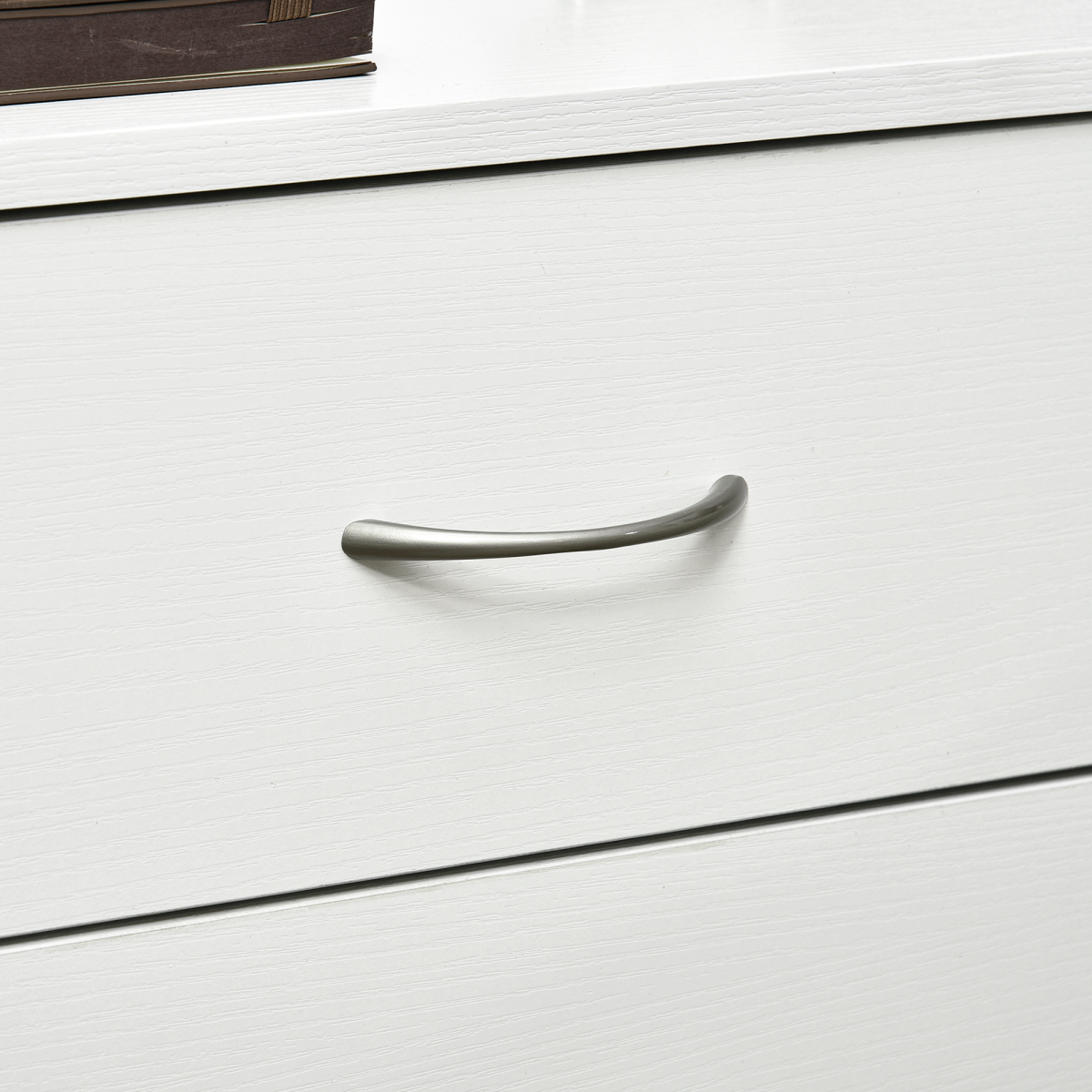 HOMCOM White 3-Drawer Bedside Table with Wood-Effect Finish