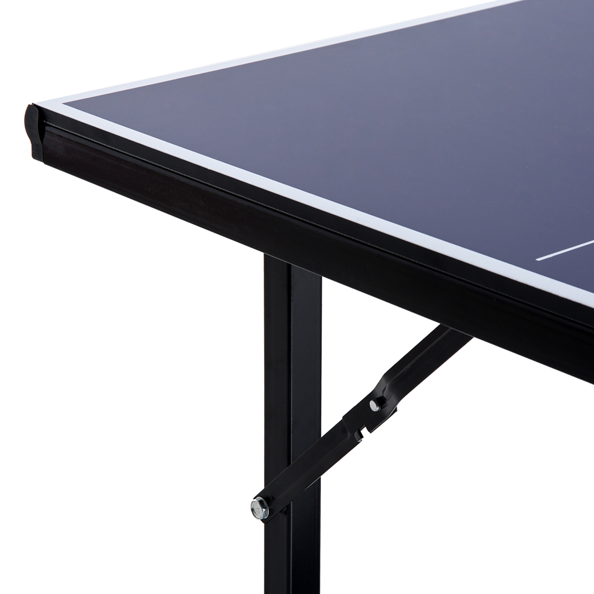 Foldable Ping Pong Table with Net, 183cm Indoor Tennis Table, Blue