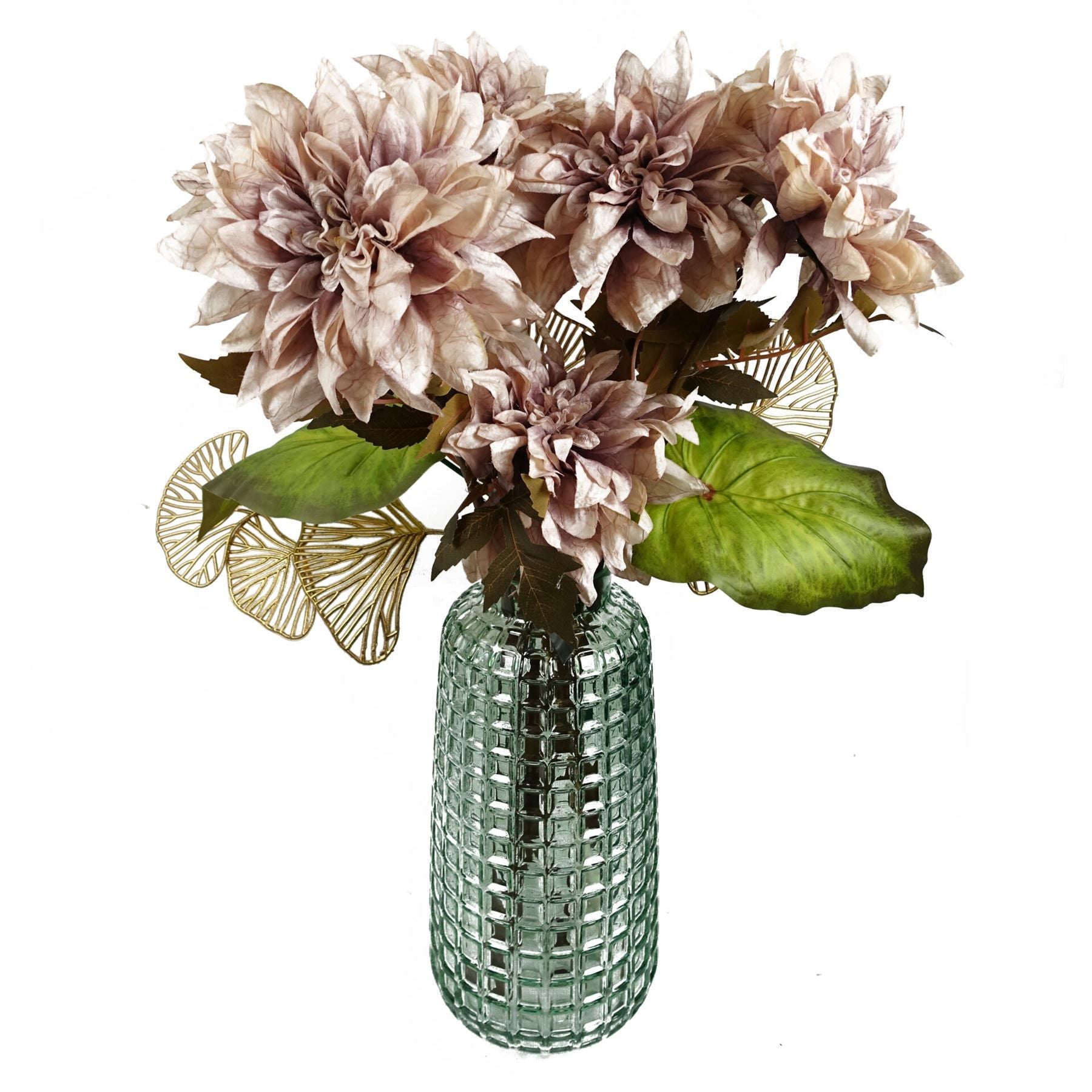 Pack of 6 65cm Golden Leaves Floral Arrangement Decorations