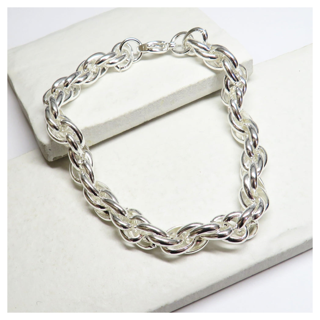 Twisted Silver Bracelet