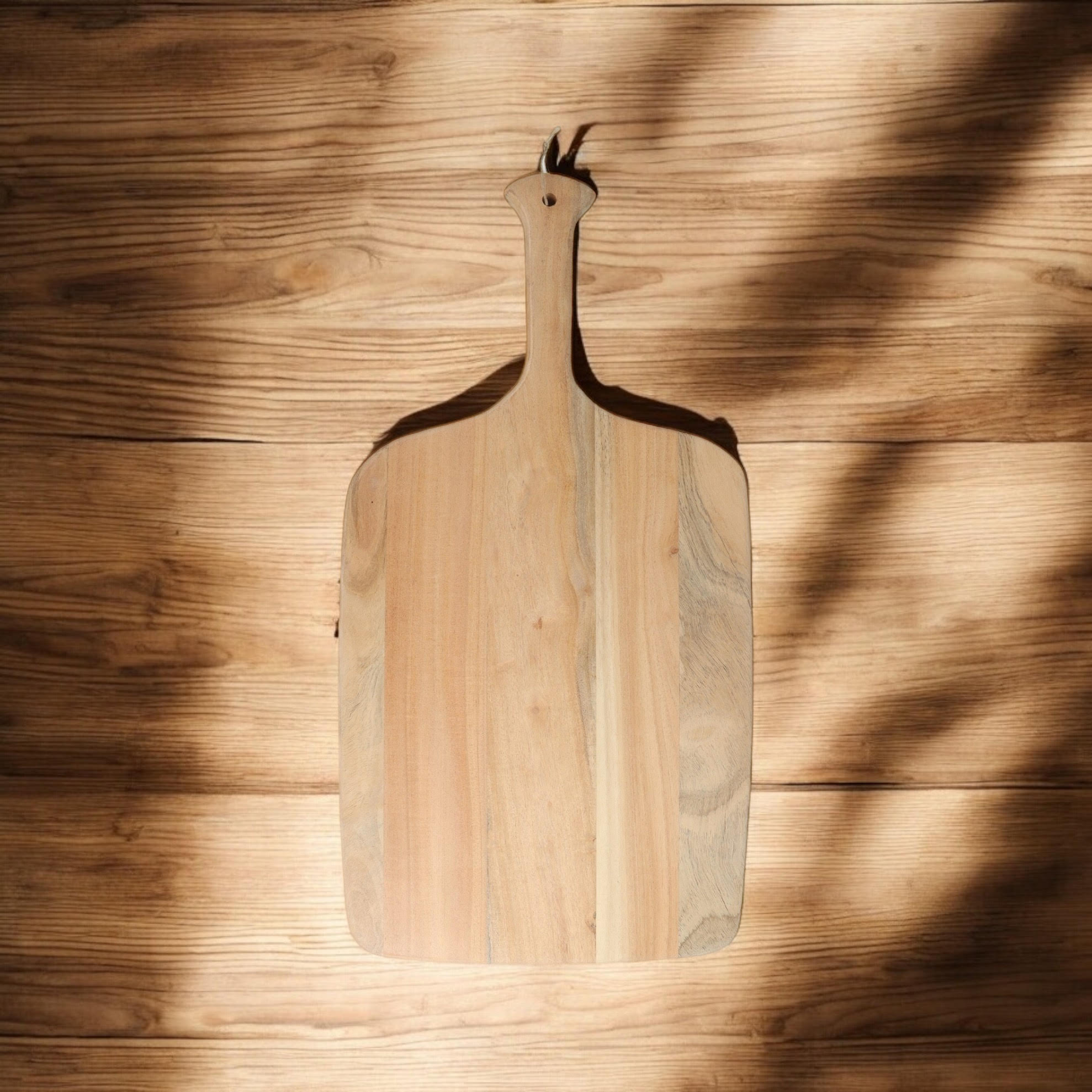 55cm Wooden Chopping Board, Large 100% Wood Worktop Protector, Hand Finished, Wipe Clean by MSL
