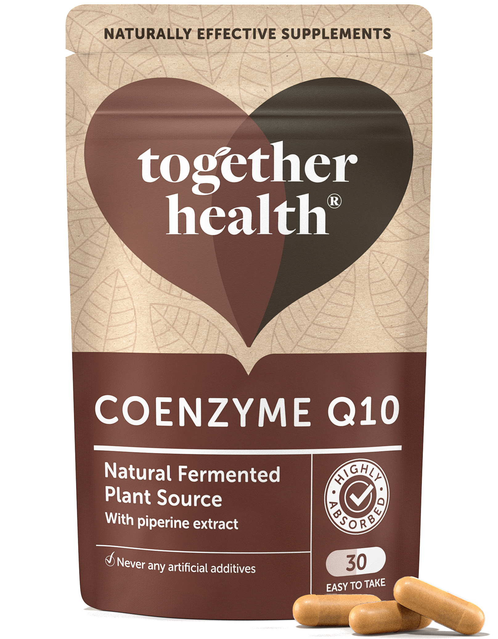 Coenzyme Q10 β CoQ10 Supplement β 30 Capsules