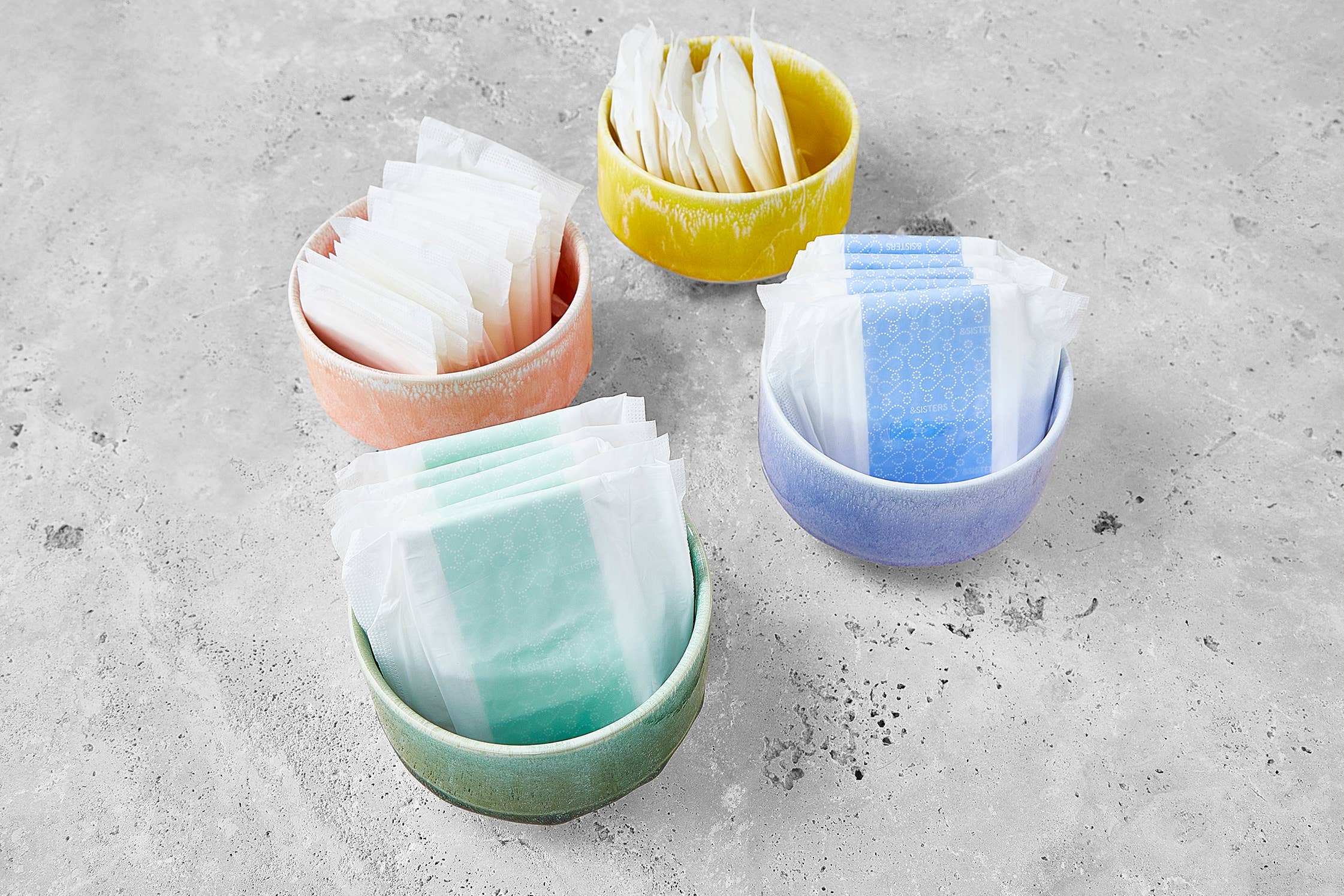 Pads with Wings | Mixed (20 pack) | Plastic-free | Vegan