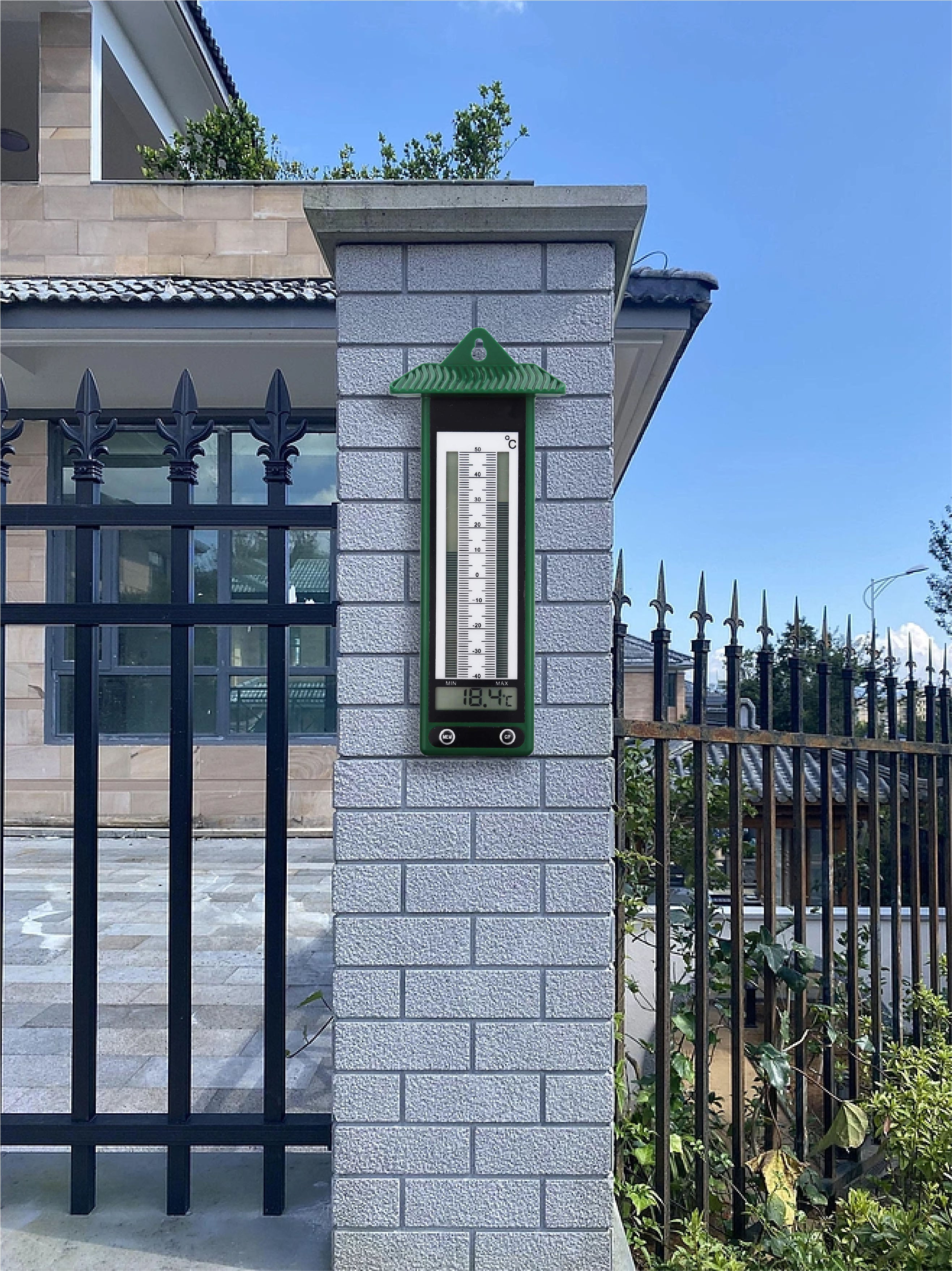 Outdoor Garden Thermometer with Min and Max Display