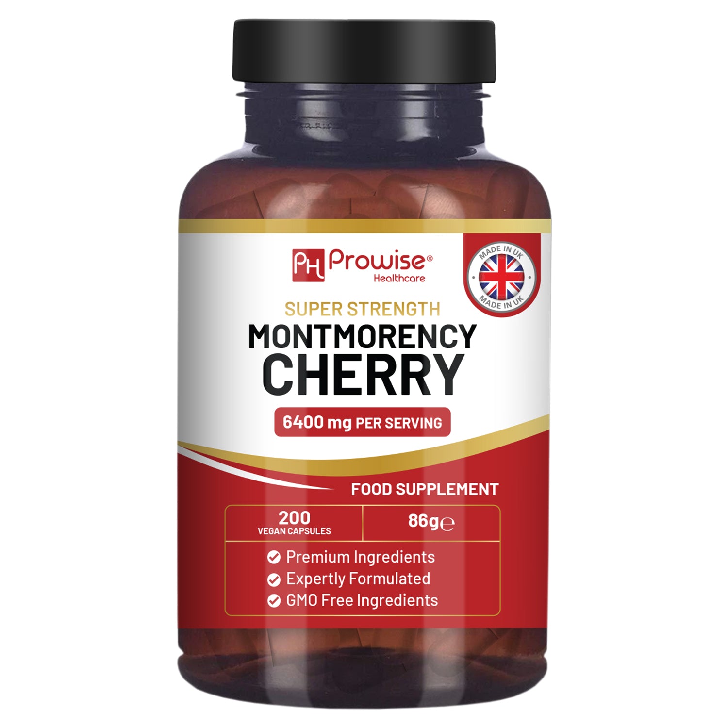 Prowise Healthcare Montmorency Cherry 6400mg, 200 Vegan Capsules