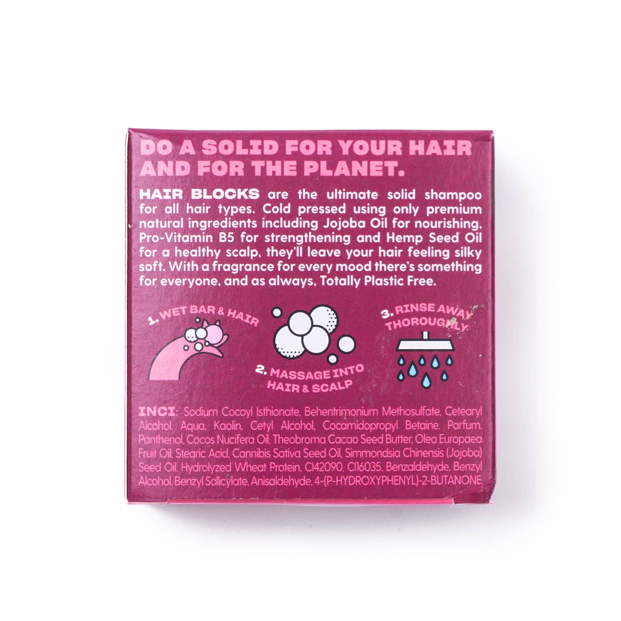 Hair Blocks Solid Shampoo - Black Cherry