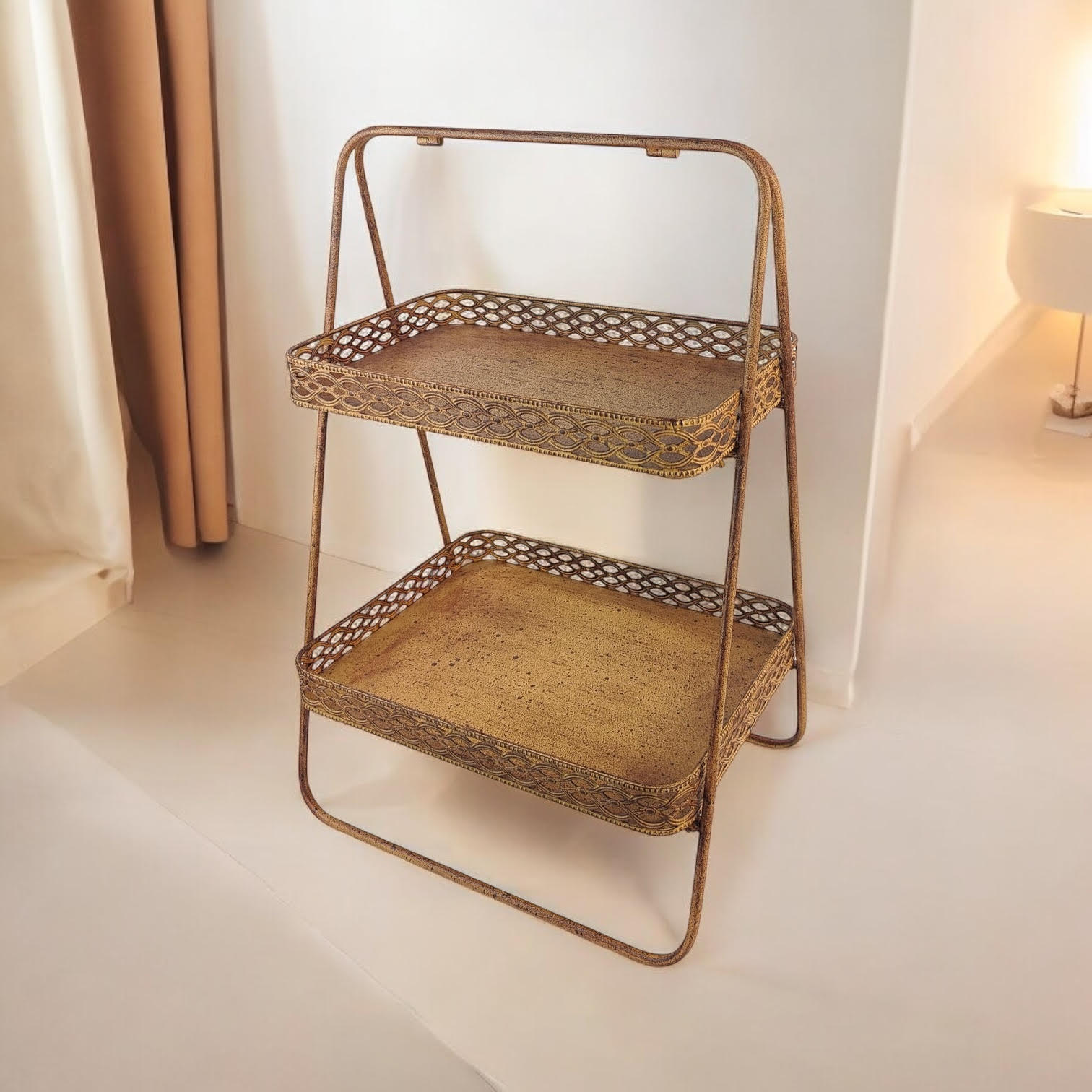 MSL 59cm Rusty Metal Display Shelf