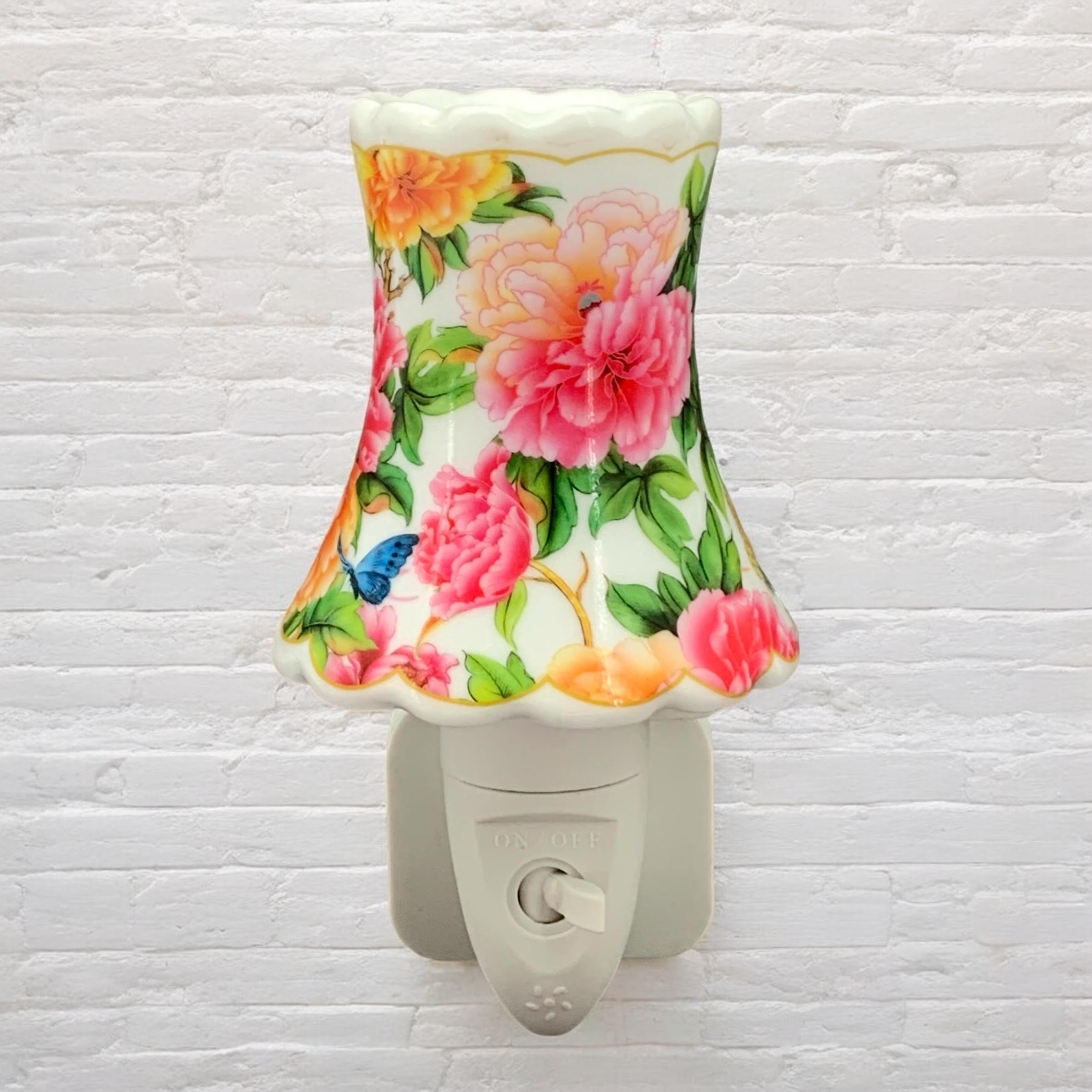 MSL 8 Inch Floral LED Nightlight, Decorative Multi-Color Home Night Light