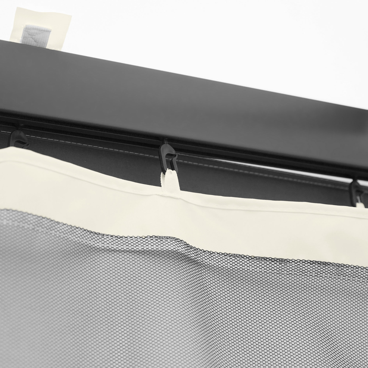 Outsunny Four-Panel Gazebo Replacement Screen with Zip Closure