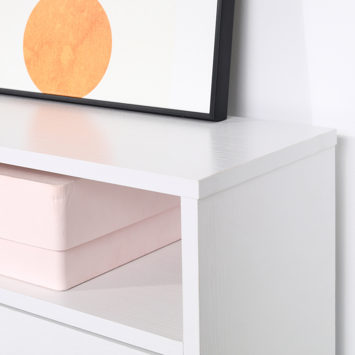 3-Drawer Shoe Storage Cabinet with Upper Shelf, Space-Saving Footwear Organiser, White