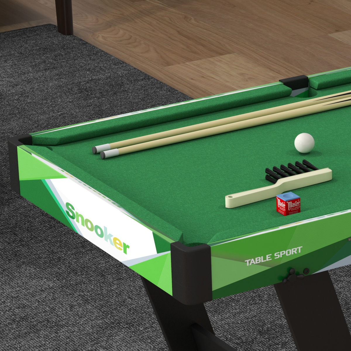 SPORTNOW Foldable Freestanding Billiard Table with Accessories