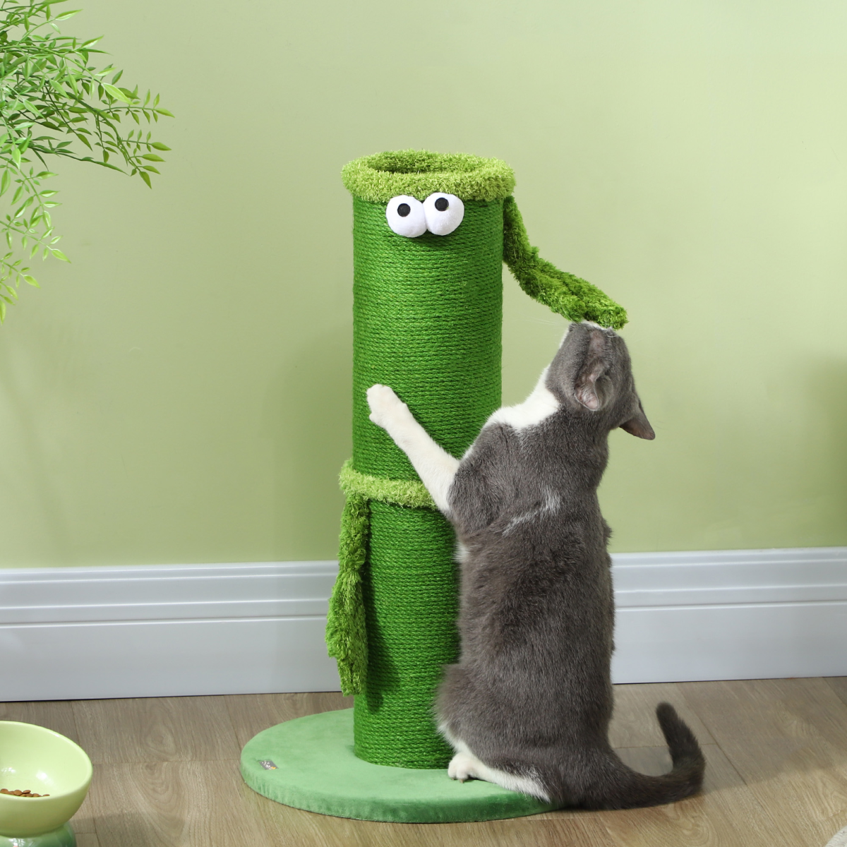 PawHut Indoor Cat Scratching Post with Sisal Rope, Large Base