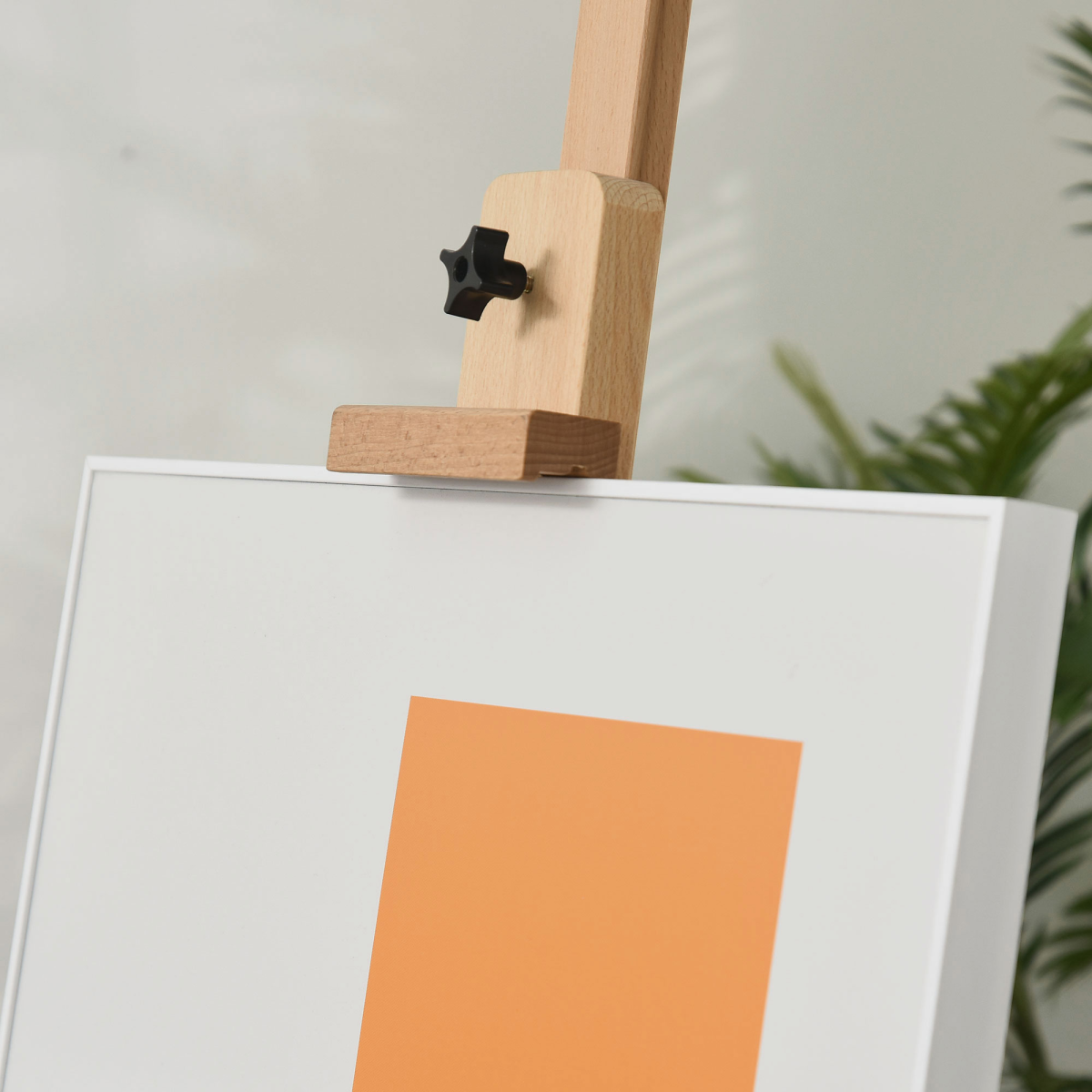 Height Adjustable H-Frame Studio Easel with Canvas Holder and Storage Tray, Beech Wood, Unbranded