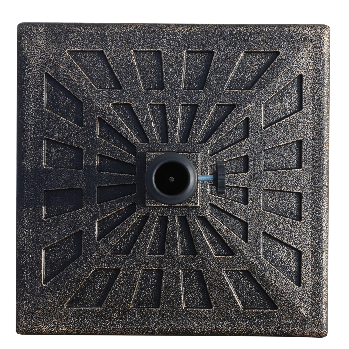 Outsunny 15kg Bronze Square Garden Patio Umbrella Stand Base