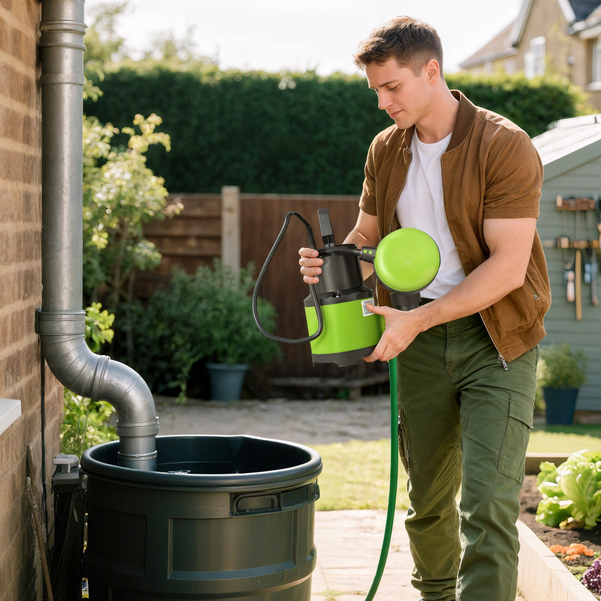 Outsunny 400W Automatic Sump Pump with Float Switch, 9000L/H
