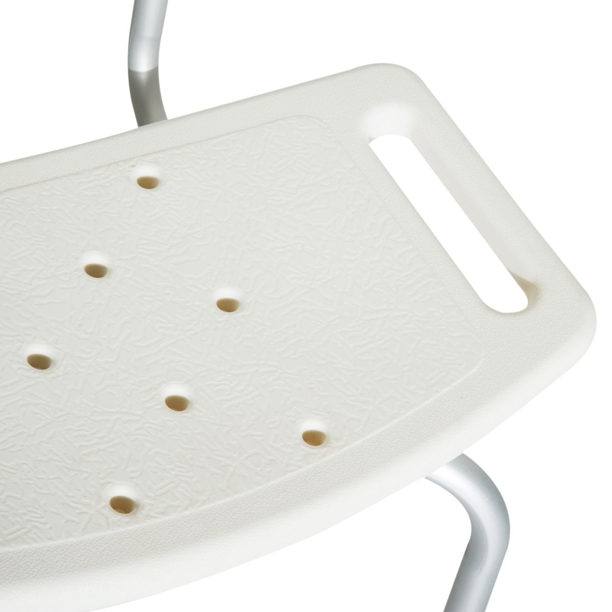 Adjustable Bath Shower Chair with Suction Feet and Drainage Holes