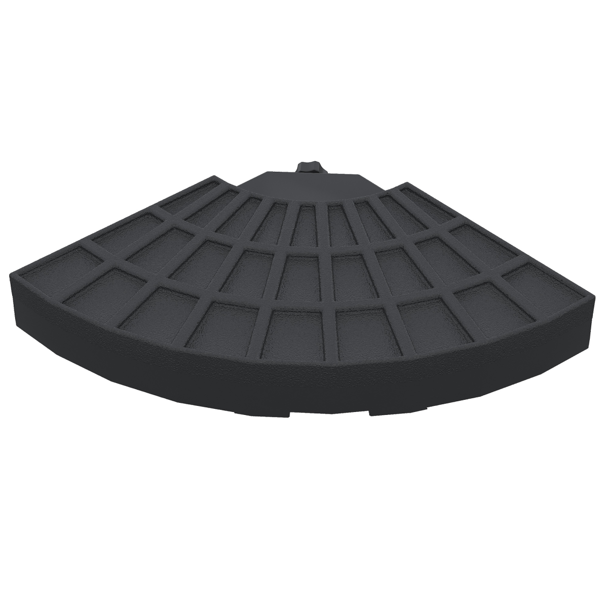 Outsunny 4-Piece Fillable Umbrella Weight Base for Cross Bases
