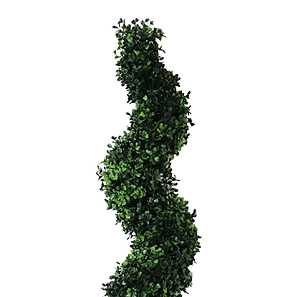 120cm Artificial Boxwood Spiral Topiary in Pot