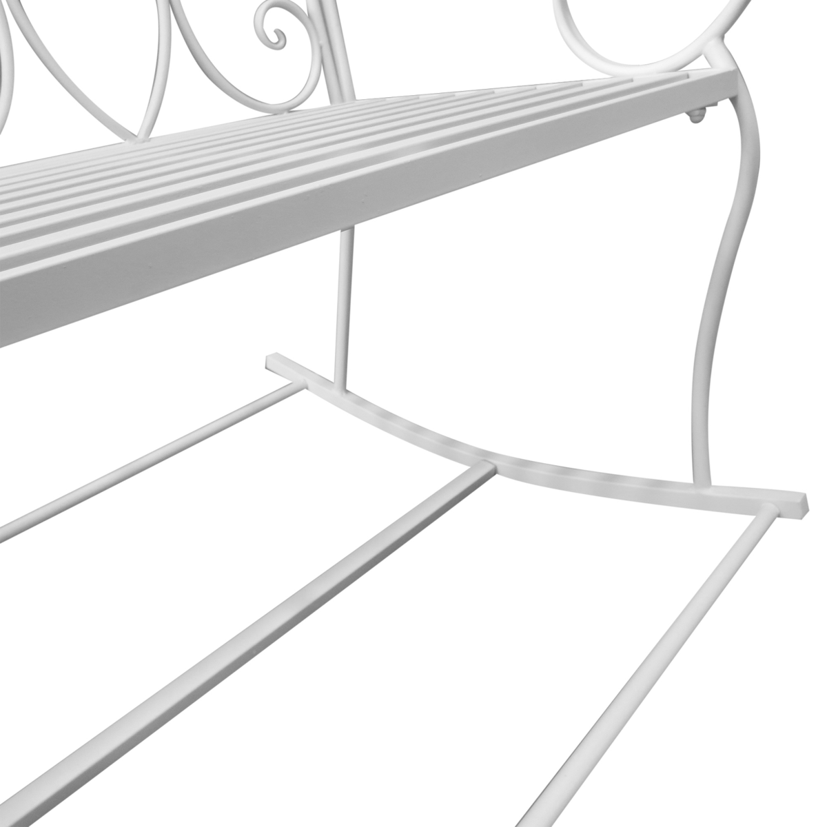 Outsunny 2-Seater Antique Metal Outdoor Rocking Bench with Armrests