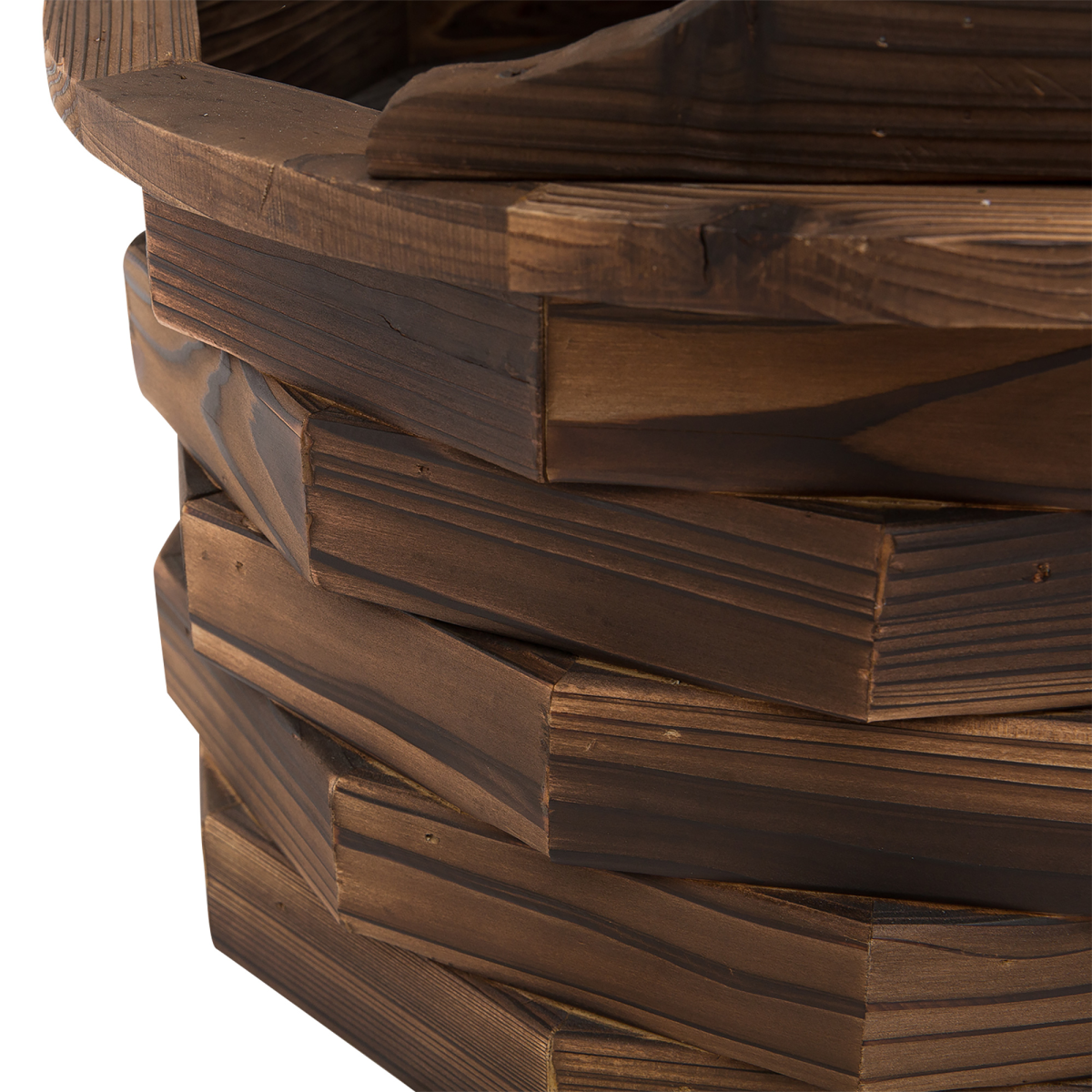Outsunny Fir Wood Outdoor Wishing Well Garden Fountain with Pump