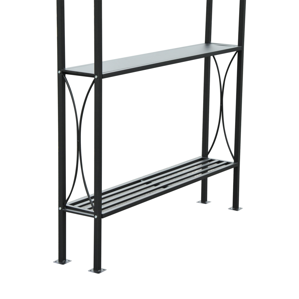 Outsunny 2.5x1.5m BBQ Gazebo with 2 Side Tables, Flame-Resistant Canopy