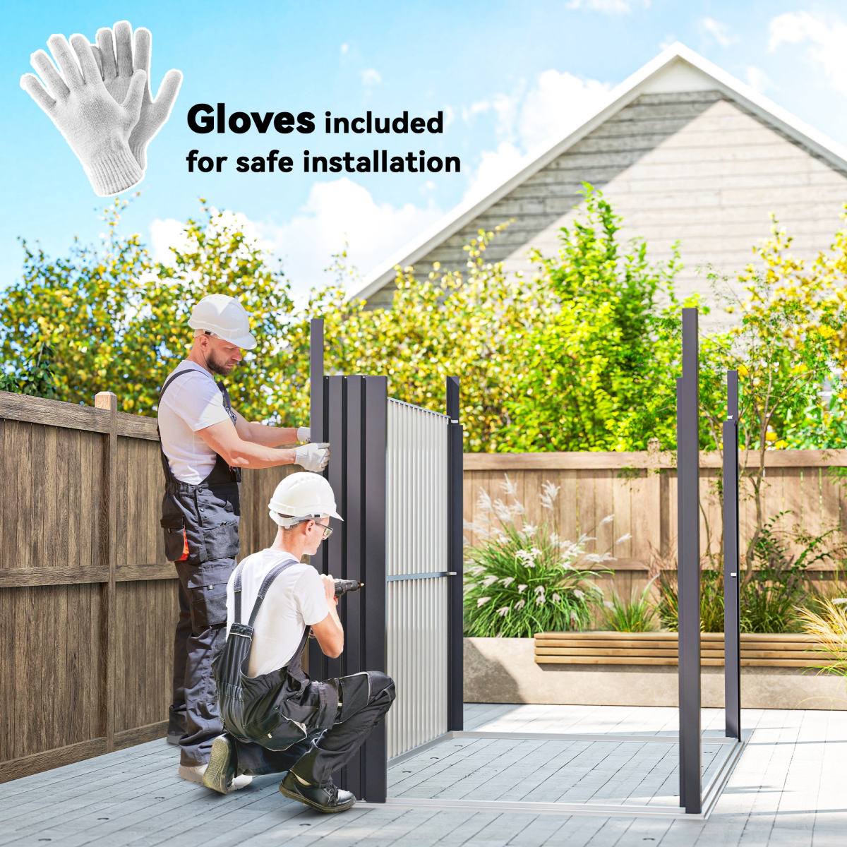 Outsunny 5.3 x 8.5ft Galvanised Steel Garden Shed with Windows