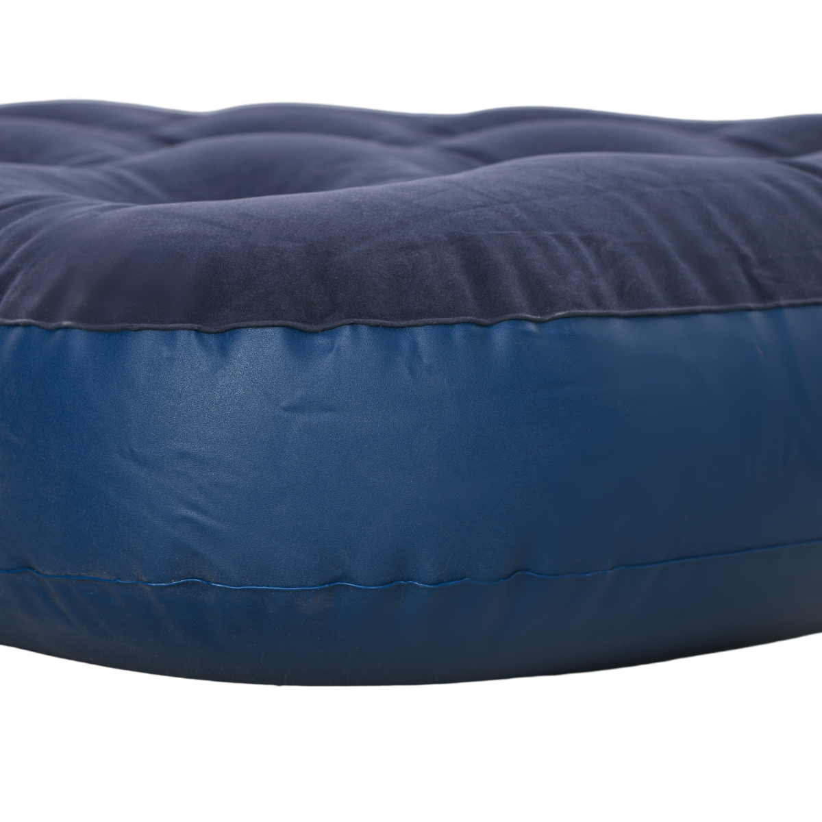 Outsunny Portable Single Air Mattress with Flocked Surface, Blue