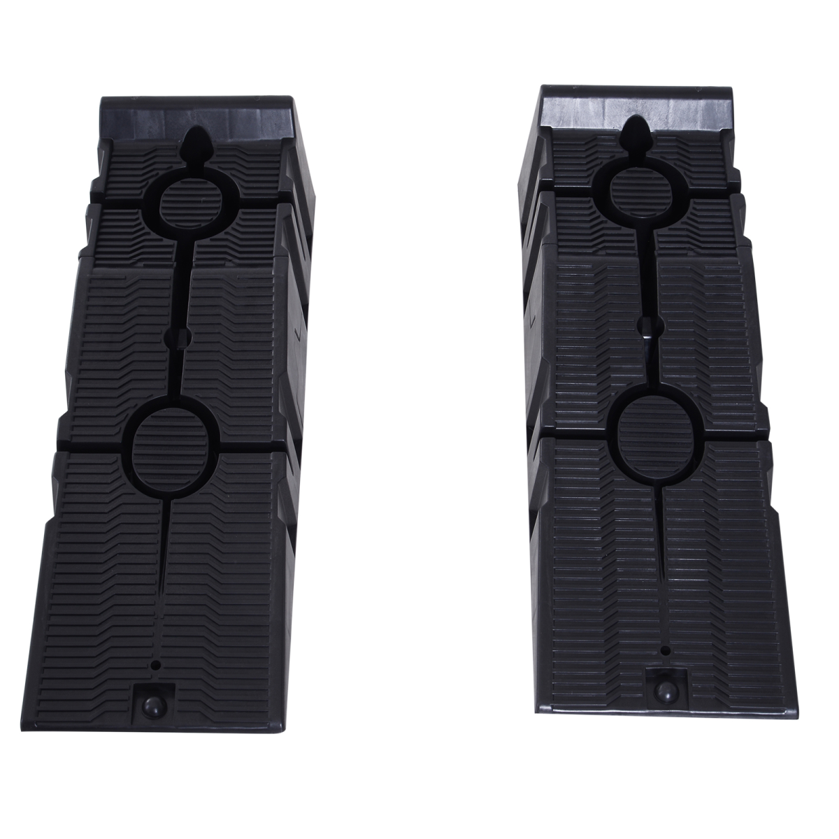 Heavy Duty Plastic Car Lifting Ramps, Anti-Skid, Interlocking Design, 5 Ton Set Capacity