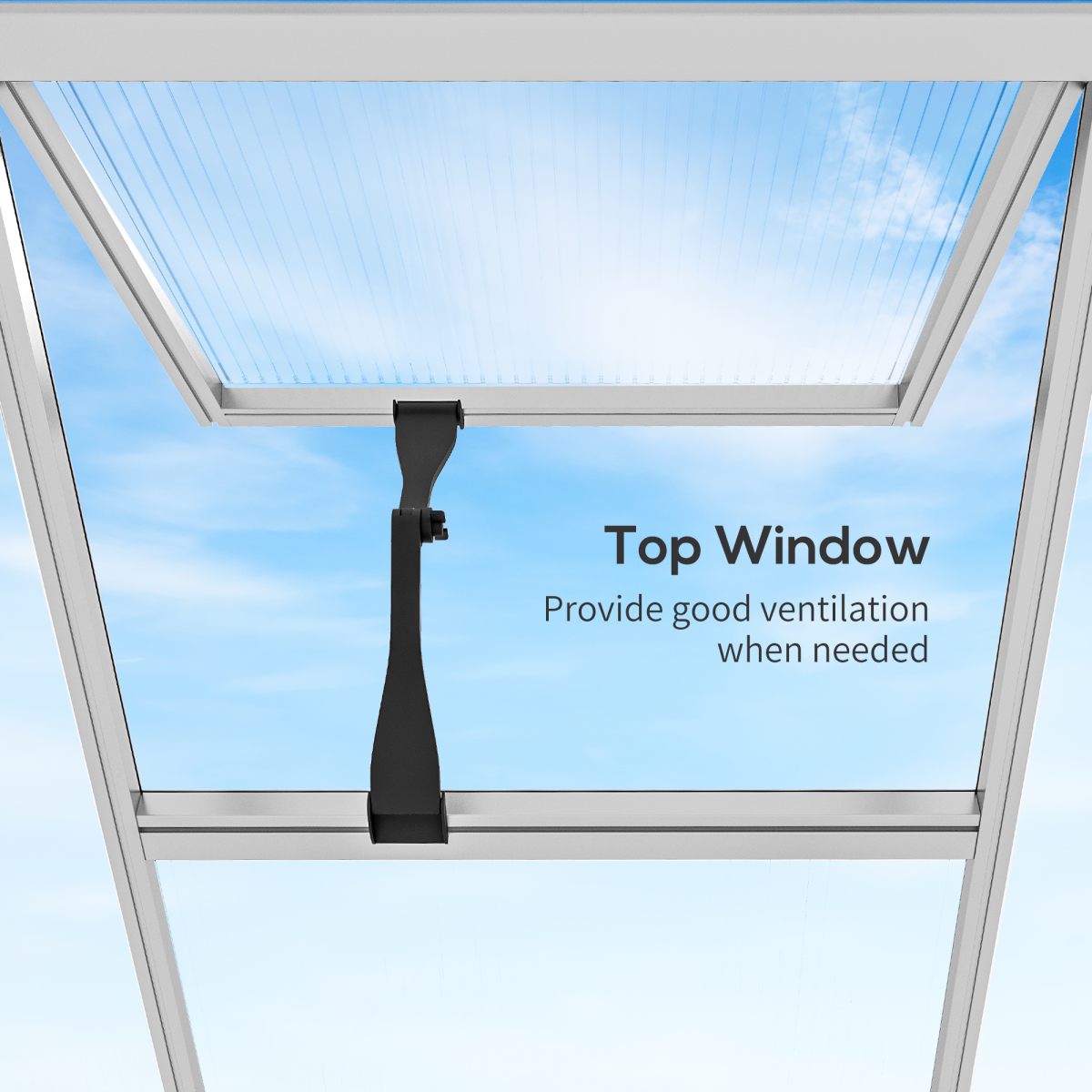 Outsunny 10x6ft Aluminium Greenhouse with Door, Window & Base