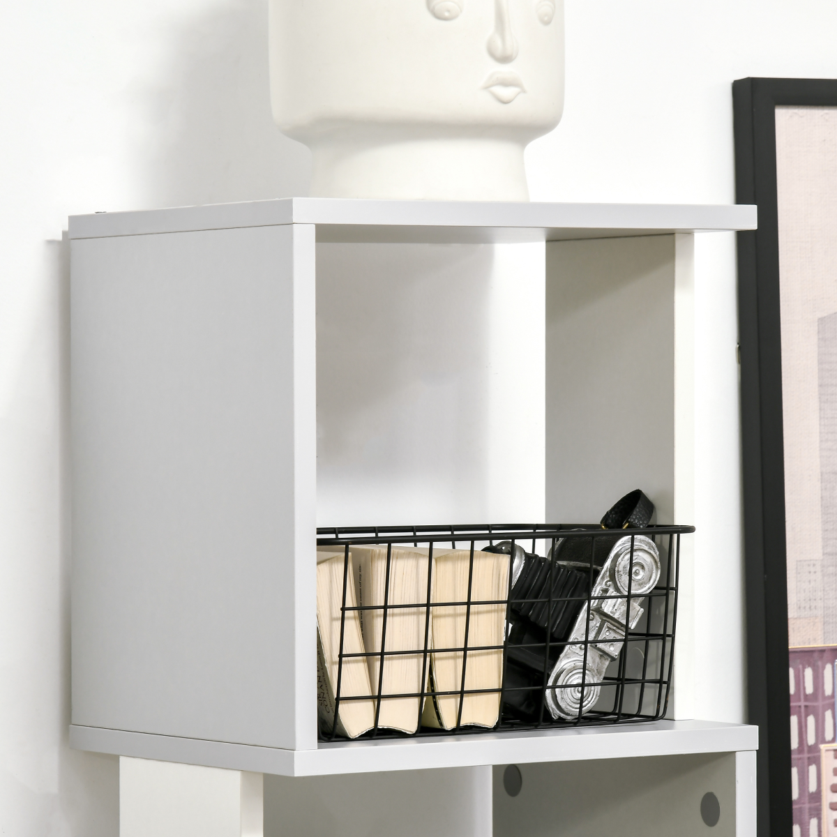 HOMCOM 5-Tier Freestanding Bookshelf, Modern Bookcase Storage Shelving for Study, Bedroom, Living Room, Home Office